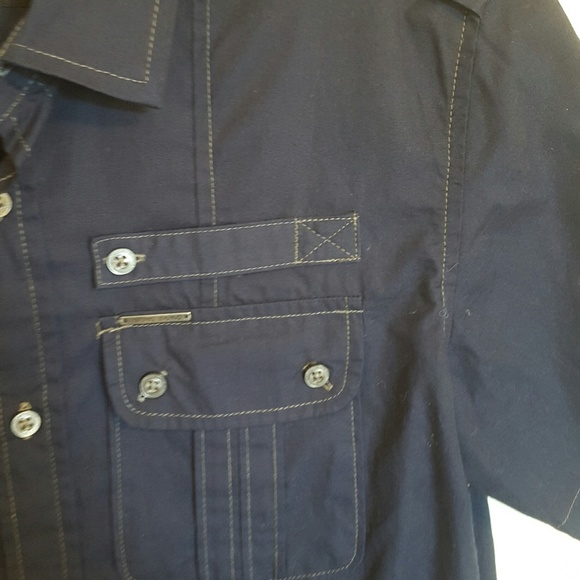 Marc & Ecko Cut & Sew Men Small Navy Shirt - Picture 3 of 4